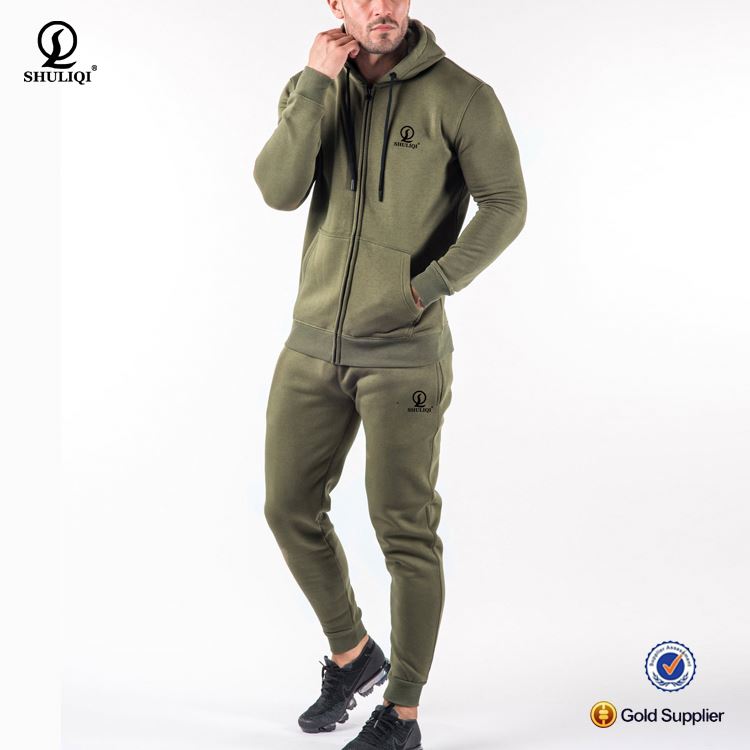 Training&amp;jogging Wear Sportswear Type And Polyester/cotton Material Custom Made Plain Sweat Suits 