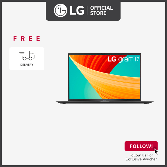 LG 17Z90R 17.0 gram laptop with 13th Gen Intel® Core™ i7 Processor, 16GB RAM / 512GB SSD + Free Delivery + Free Cleaning Kit Set* Worth $24.90