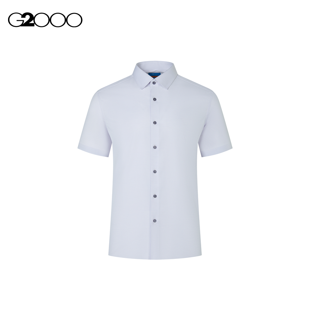 G2000 Men Nicolas Non-Iron Cotton Stretch Short Sleeve Woven Shirt